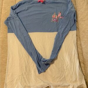 Lilly Pulitzer Blue and Cream Long Sleeve Tee